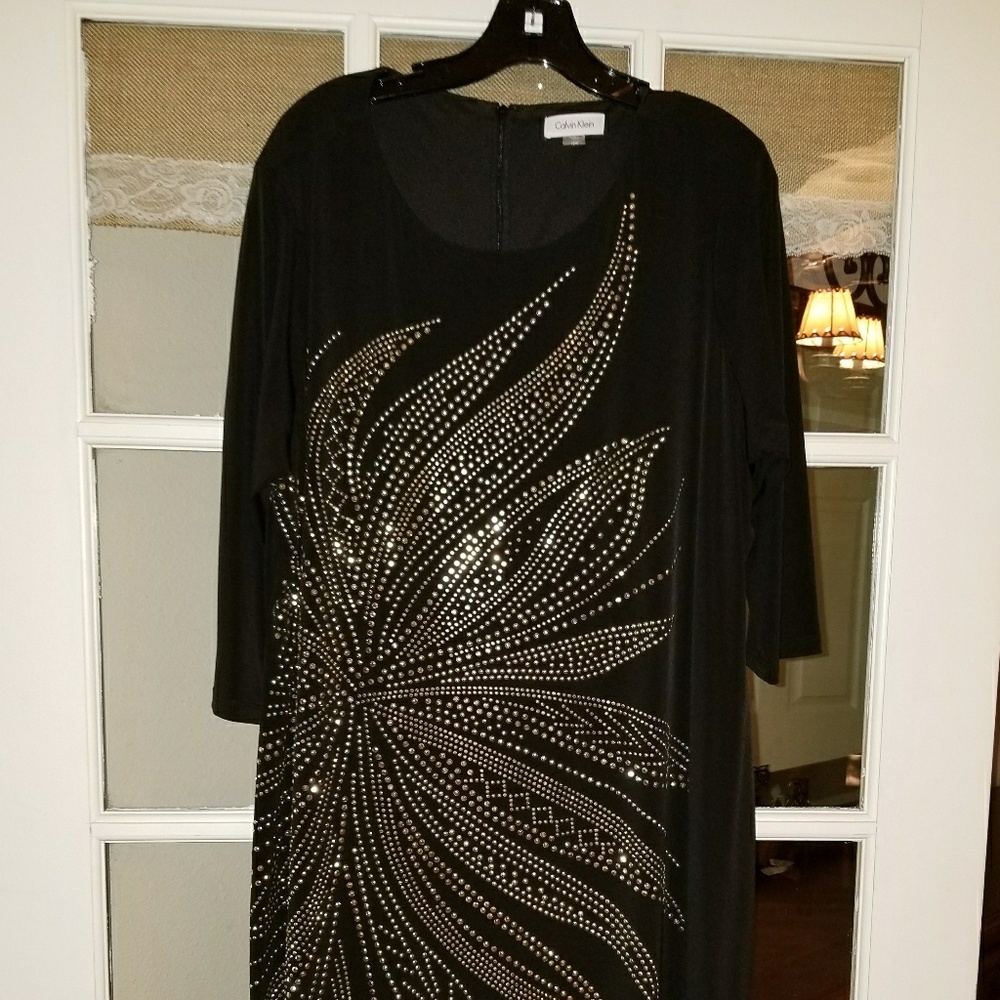 Flower studded dress